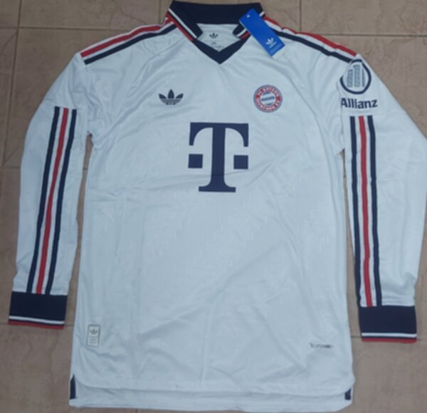 майка Bayern Munchen,длинный рукав, 2026-2027,adidas,гостевая,полиэстер 100%