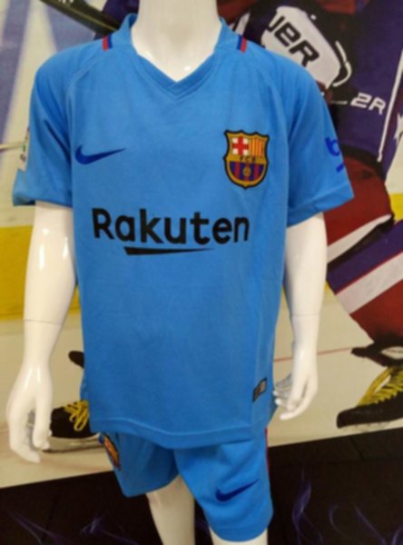 форма детская Barcelona  гостевая  2017-2018