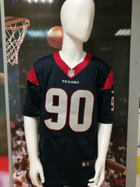 майка для американского футбола Houston Texans №90 CLOWNEY