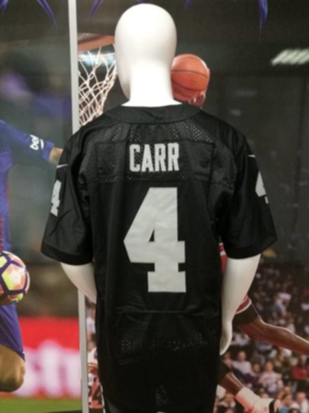 майка для американского футбола Oakland Raiders №4 CARR