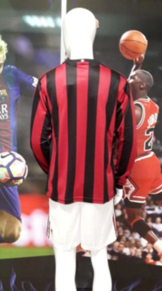 форма AC Milan длинный рукав  2017-2018 