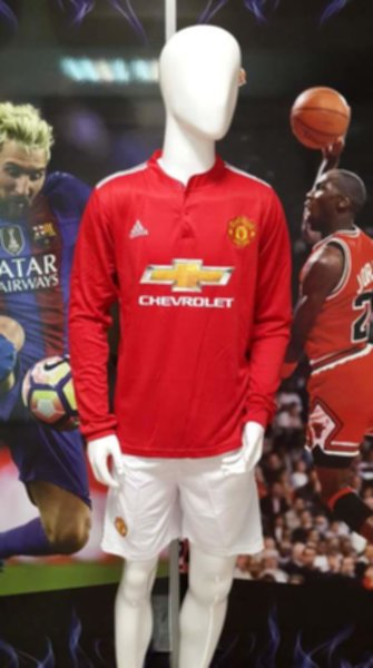 форма Manchester United  длинный рукав  2017-18