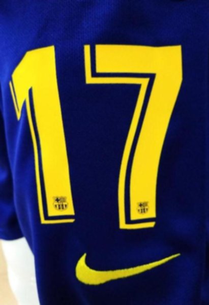 форма Barcelona  длинный рукав №17 GRIEZMANN  2019-2020  домашняя Лига Чемпионов