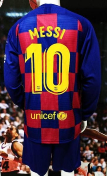 форма Barcelona  длинный рукав №10 MESSI 2019-2020  домашняя  Лига Чемпионов