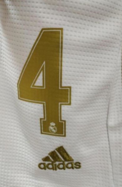 форма  Real Madrid №4 SERGIO RAMOS  2019-2020 домашняя Лига Чемпионов  полиэстер 100%