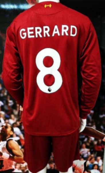 форма Liverpool  длинный рукав  №8 GERRARD  2019-2020  Лига Чемпионов