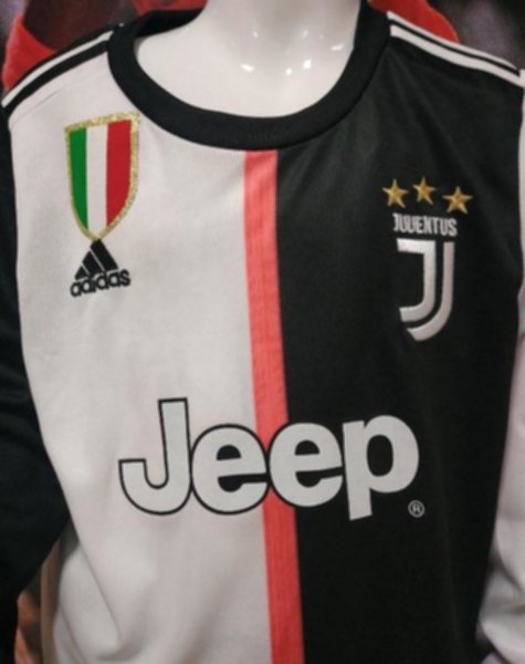 форма Juventus детская №10 Dybala  длинный рукав  2019-2020  домашняя  Лига Чемпионов  полиэстер 100%