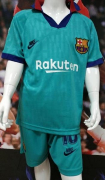 форма детская Barcelona №10 MESSI  2019-2020  резервная  Лига Чемпионов полиэстер 100%