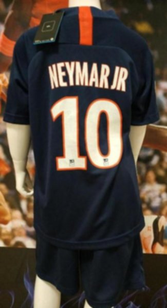 форма детская Paris SG №10 NEYMAR 2019-2020 домашняя Лига Чемпионов  полиэстер 100%