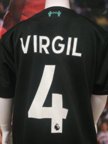 форма детская Liverpool №4  VIRGIL  2019-2020  резервная  Лига Чемпионов  полиэстер 100%