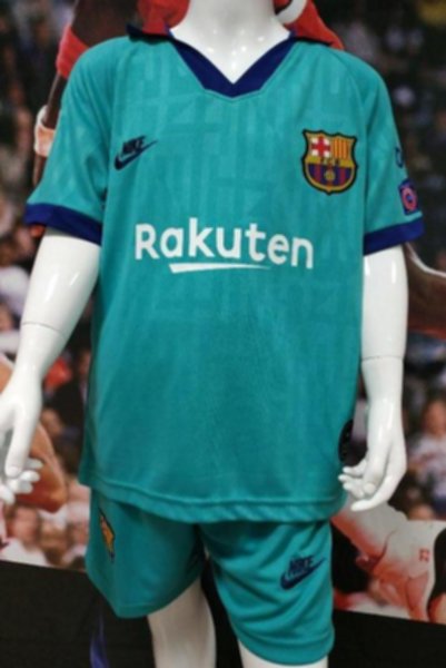 форма детская Barcelona  2019-2020 резервная Лига Чемпионов полиэстер 100%