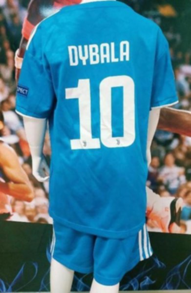 форма Juventus детская №10 Dybala  2019-2020  резервная  Лига Чемпионов  полиэстер 100%