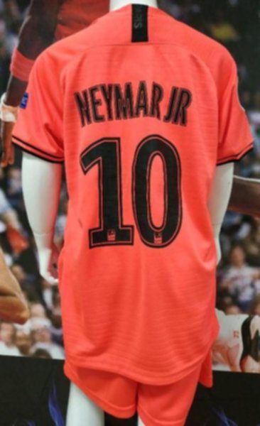 форма детская Paris SG №10 NEYMAR 2019-2020 Jordan гостевая  Лига Чемпионов полиэстер 100%