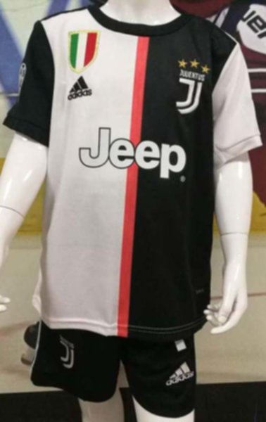 форма детская Juventus №7 RONALDO  2019-2020  Champions League  домашняя