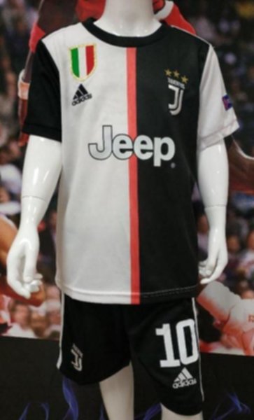 форма Juventus детская №10 Dybala  2019-2020  домашняя  Лига Чемпионов  полиэстер 100%