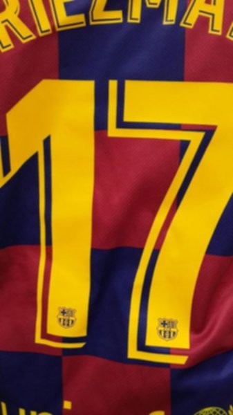 форма детская Barcelona №17 GRIEZMANN  домашняя  2019-2020  Лига Чемпионов