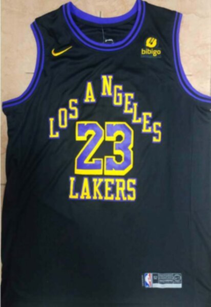майка баскетбольная Los Angeles Lakers №23 JAMES  Nike,полиэстер 100%