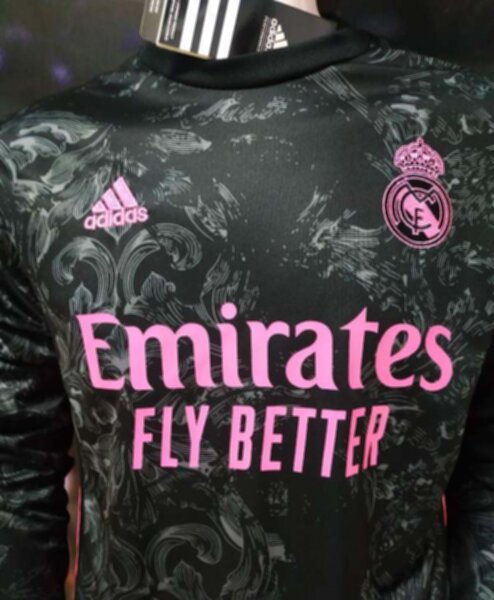 форма Real Madrid  длинный рукав  2020-2021  резервная  полиэстер 100%