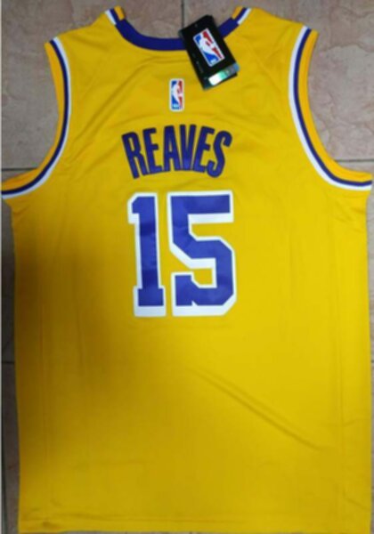 майка баскетбольная Los Angeles Lakers №15 REAVES Nike,полиэстер 100%