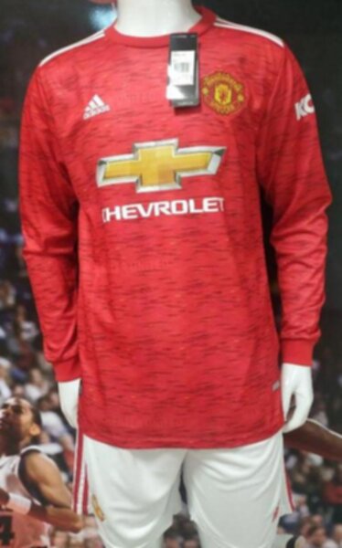 форма Manchester United  длинный рукав   2020-2021  домашняя