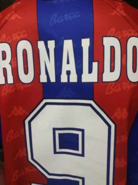 майка Barcelona №9 Ronaldo 1990   ретро  полиэстер 100%