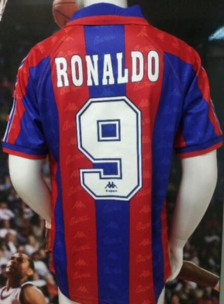 майка Barcelona №9 Ronaldo 1990   ретро  полиэстер 100%