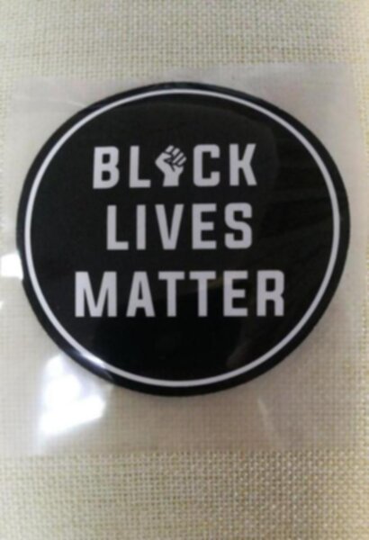 термонаклейка  Black Lives Matter (8см х 8см)