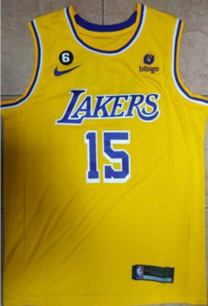 майка баскетбольная Los Angeles Lakers №15 REAVES Nike,полиэстер 100%