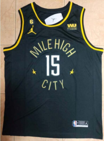 майка баскетбольная  Denver Nuggets №15 JOKIC  Jordan,полиэстер 100%