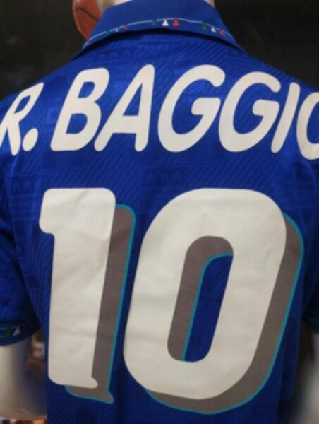 майка сборной Италии №10 R.Baggio ретро 1994 полиэстер 100%