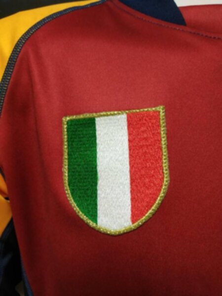 майка  AS Roma   длинный рукав  ретро 2001-2002