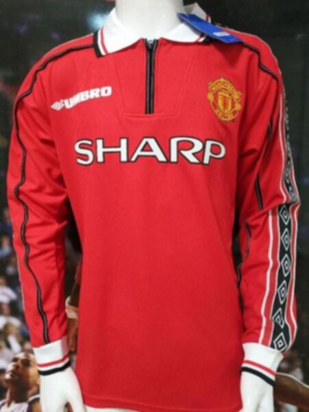 майка Manchester United 1998   ретро  длинный рукав  полиэстер 100%