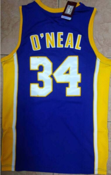 майка баскетбольная ретро Los Angeles Lakers №34 O NEAL  Mitchell & Ness
