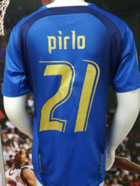 майка сборной Италии №21 Pirlo ретро 2006 полиэстер 100%