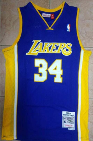 майка баскетбольная ретро Los Angeles Lakers №34 O NEAL  Mitchell & Ness