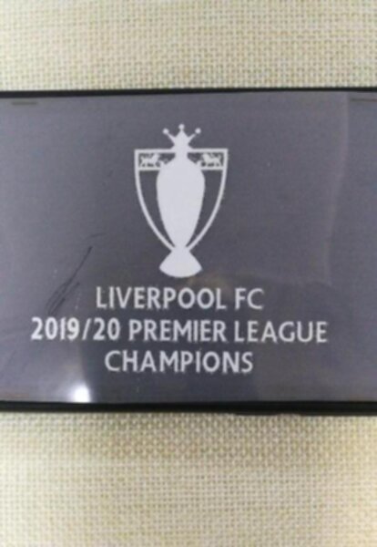 термонаклейка  Liverpool  FC  2019-2020 Champions (7см х 5,5см)