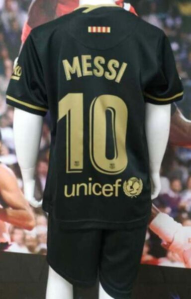 форма детская Barcelona   №10 MESSI 2020-2021 гостевая полиэстер 100% 