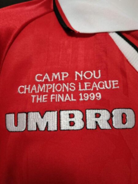 майка Manchester United 1999  ретро  длинный рукав   полиэстер 100%