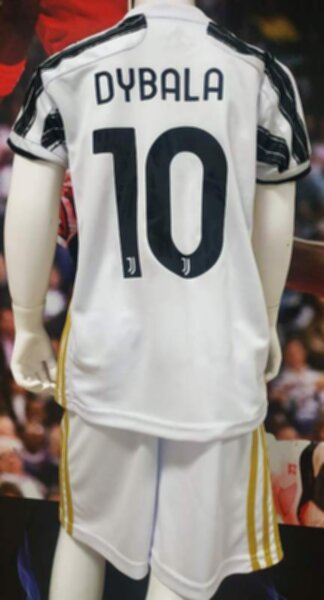 форма Juventus детская №10 Dybala  2020-2021 домашняя полиэстер 100%