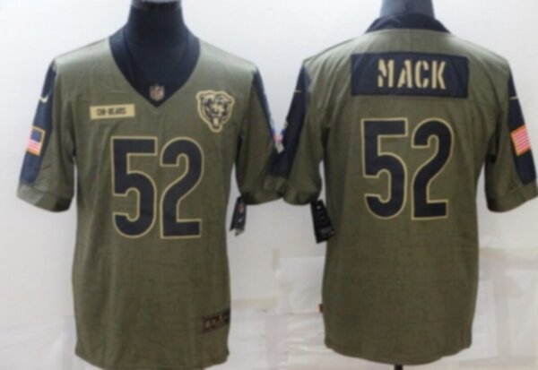 майка для американского футбола Chicago Bears  №52 MACK