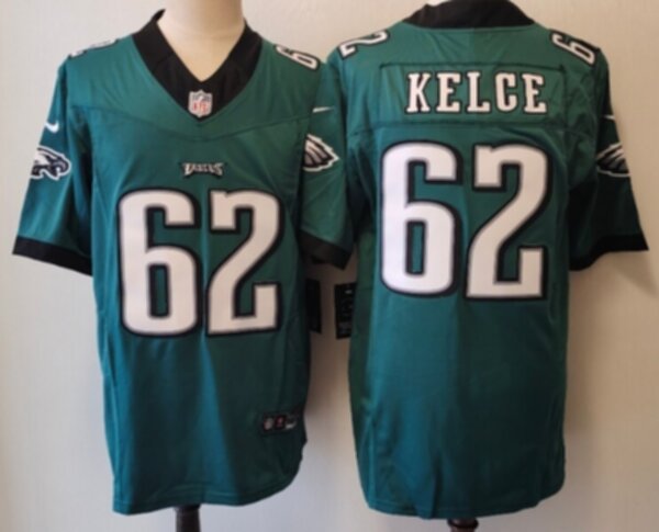 майка для американского футбола Philadelphia Eagles №62 KELCE
