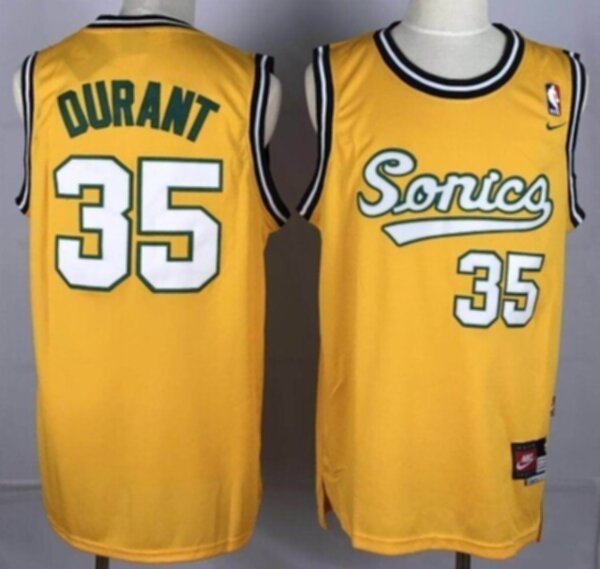 майка баскетбольная  Seattle Supersonics №35 DURANT  Nike,полиэстер 100%
