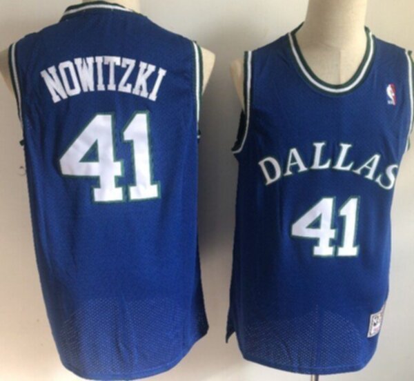 майка баскетбольная Dallas Mavericks №41 NOWITZKY  Nike,полиэстер 100%
