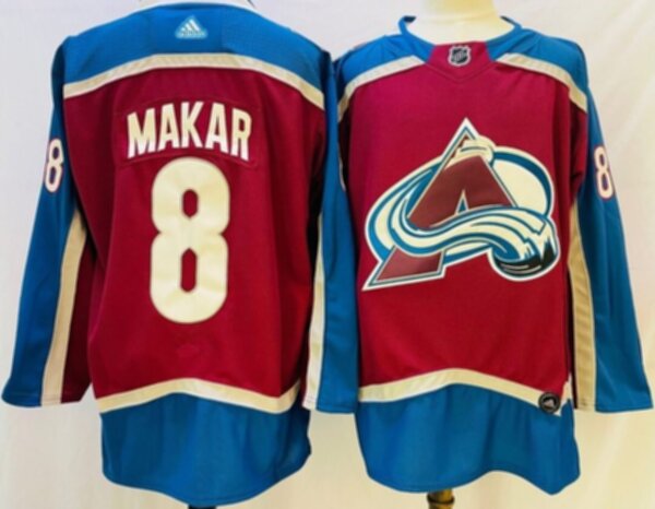 свитер хоккейный Colorado Avalanche №8 MAKAR adidas