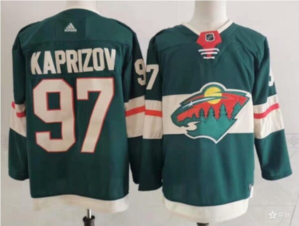 свитер хоккейный  Minnesota Wild №97 KAPRIZOV adidas