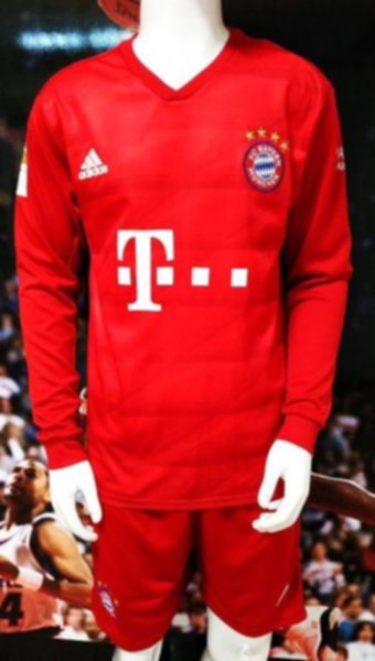 форма Bayern Munchen  длинный рукав  2019-2020  домашняя