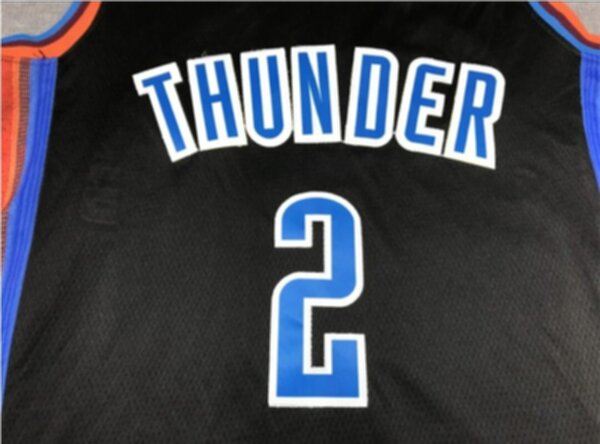 майка баскетбольная Oklachoma City Thunder  №2 Gilgeous-Alexander Nike,полиэстер 100%