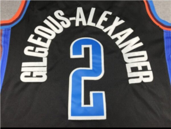 майка баскетбольная Oklachoma City Thunder  №2 Gilgeous-Alexander Nike,полиэстер 100%