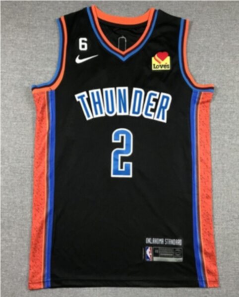майка баскетбольная Oklachoma City Thunder  №2 Gilgeous-Alexander Nike,полиэстер 100%