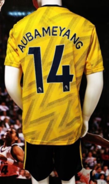форма Arsenal №14 AUBAMEYANG  2019-2020  гостевая